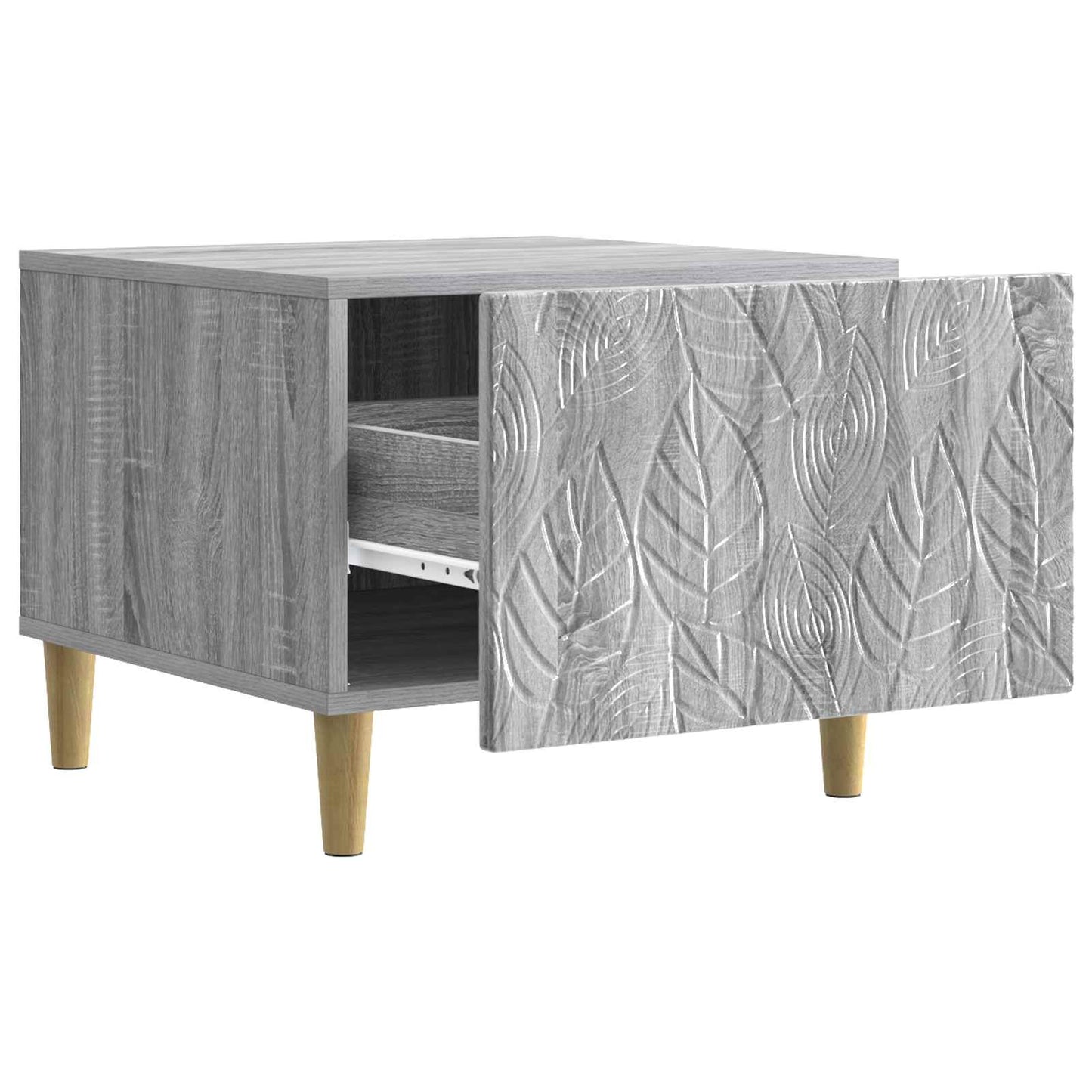 vidaXL Coffee Table Grey Sonoma 50 x 49 x 40 cm Engineered Wood 3