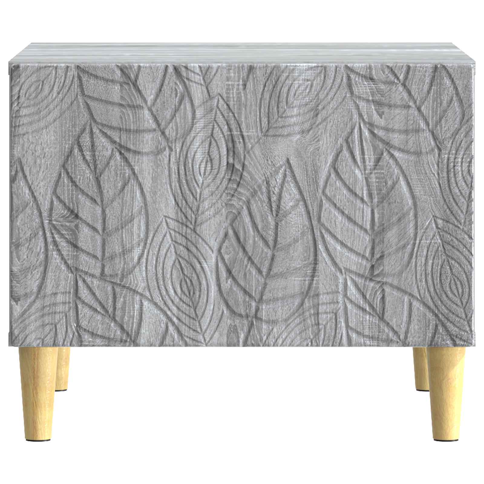 vidaXL Coffee Table Grey Sonoma 50 x 49 x 40 cm Engineered Wood 4