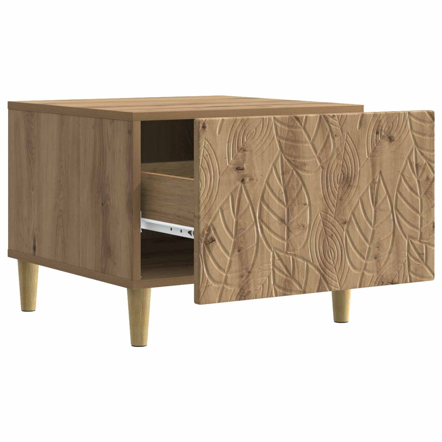vidaXL Coffee Table Artisan Oak 50 x 49 x 40 cm Engineered Wood 3