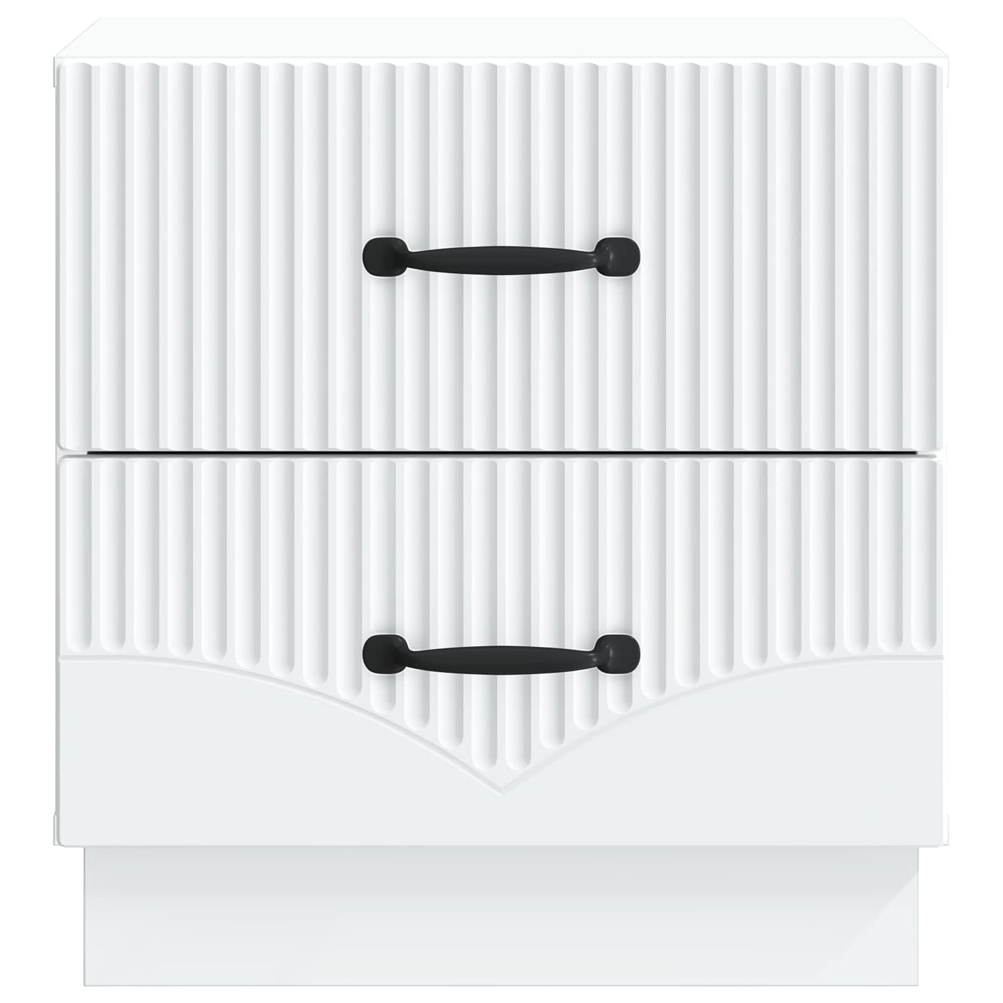 vidaXL Bedside Cabinet White 43 x 34.5 x 44.5 cm Engineered Wood 5