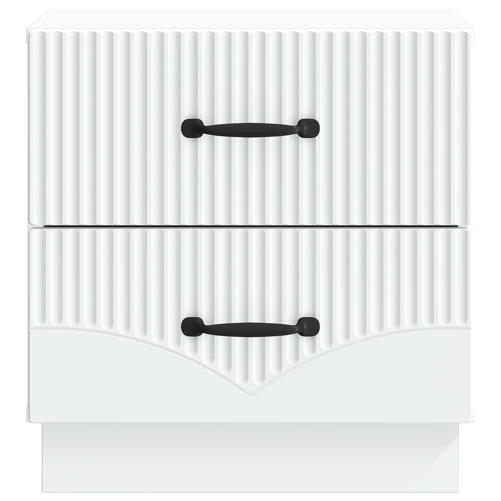 vidaXL Bedside Cabinet White 43 x 34.5 x 44.5 cm Engineered Wood 5