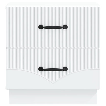 vidaXL Bedside Cabinet White 43 x 34.5 x 44.5 cm Engineered Wood 5