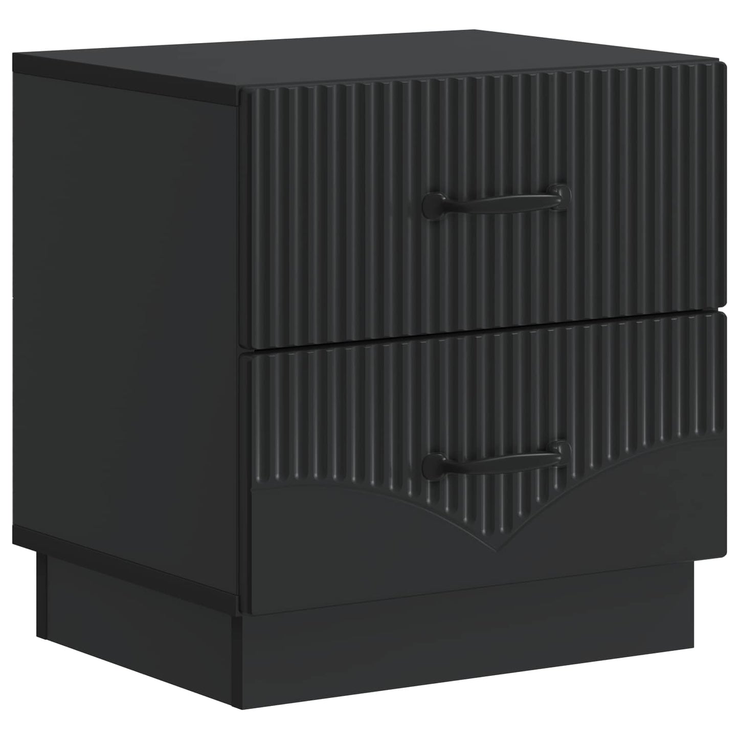 vidaXL Bedside Cabinet Black 43 x 34.5 x 44.5 cm Engineered Wood 2