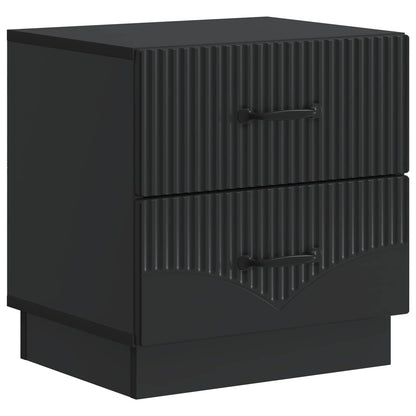 vidaXL Bedside Cabinet Black 43 x 34.5 x 44.5 cm Engineered Wood 2