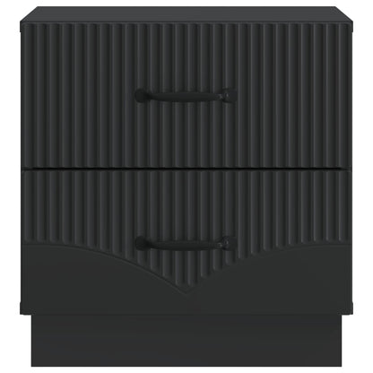 vidaXL Bedside Cabinet Black 43 x 34.5 x 44.5 cm Engineered Wood 5