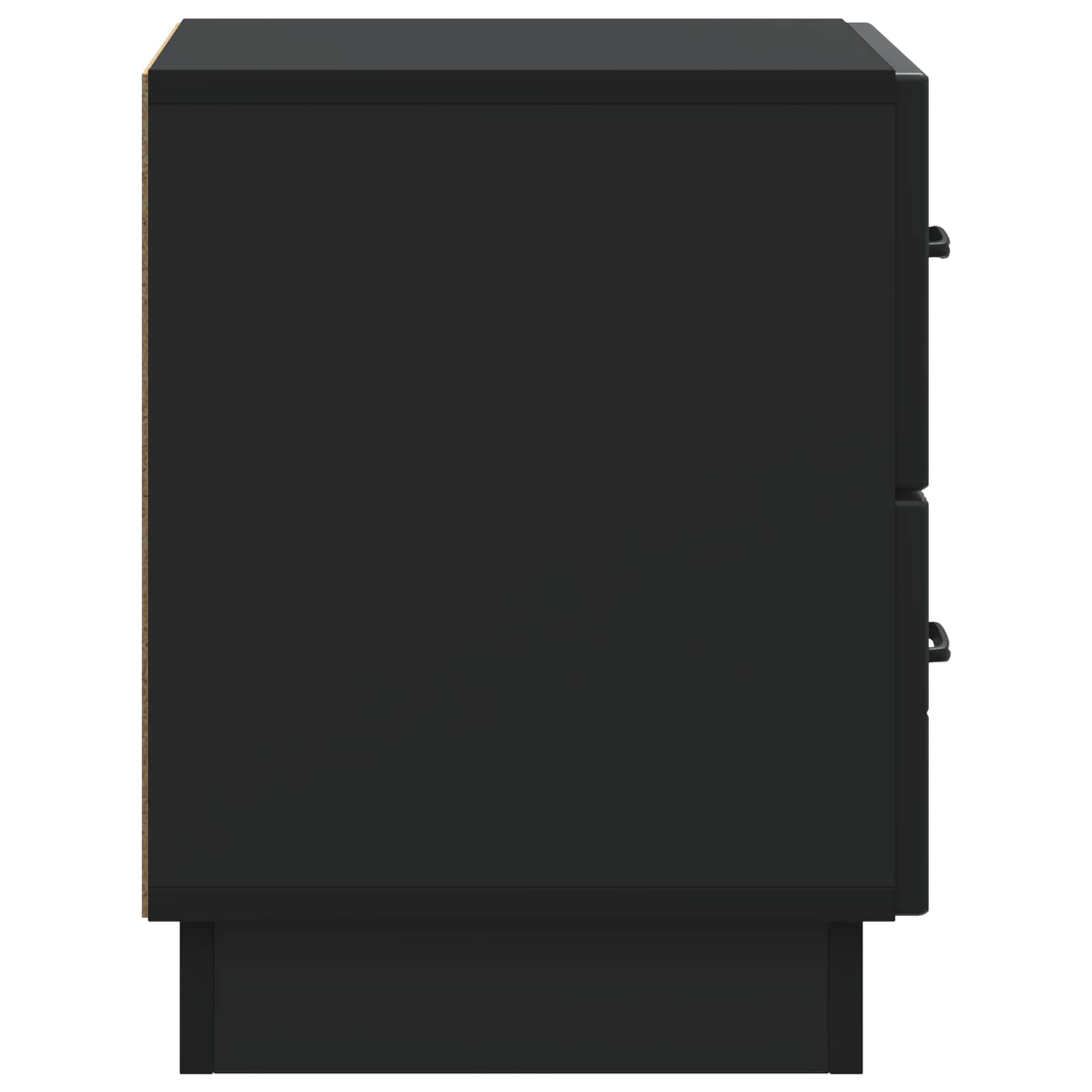 vidaXL Bedside Cabinet Black 43 x 34.5 x 44.5 cm Engineered Wood 6