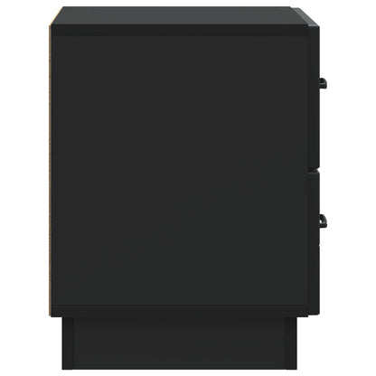 vidaXL Bedside Cabinet Black 43 x 34.5 x 44.5 cm Engineered Wood 6