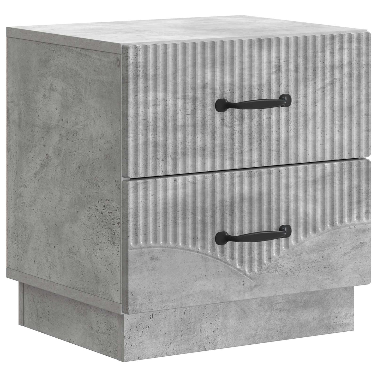 vidaXL Bedside Cabinet with Drawer Concrete Grey 43 x 34.5 x 44.5 cm 2