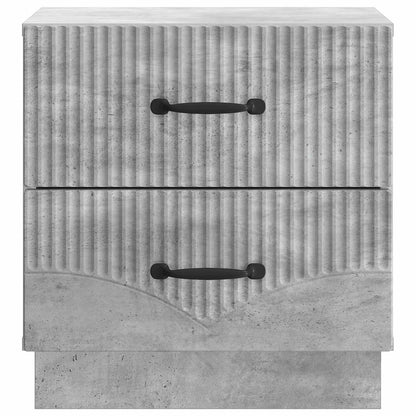 vidaXL Bedside Cabinet with Drawer Concrete Grey 43 x 34.5 x 44.5 cm 5