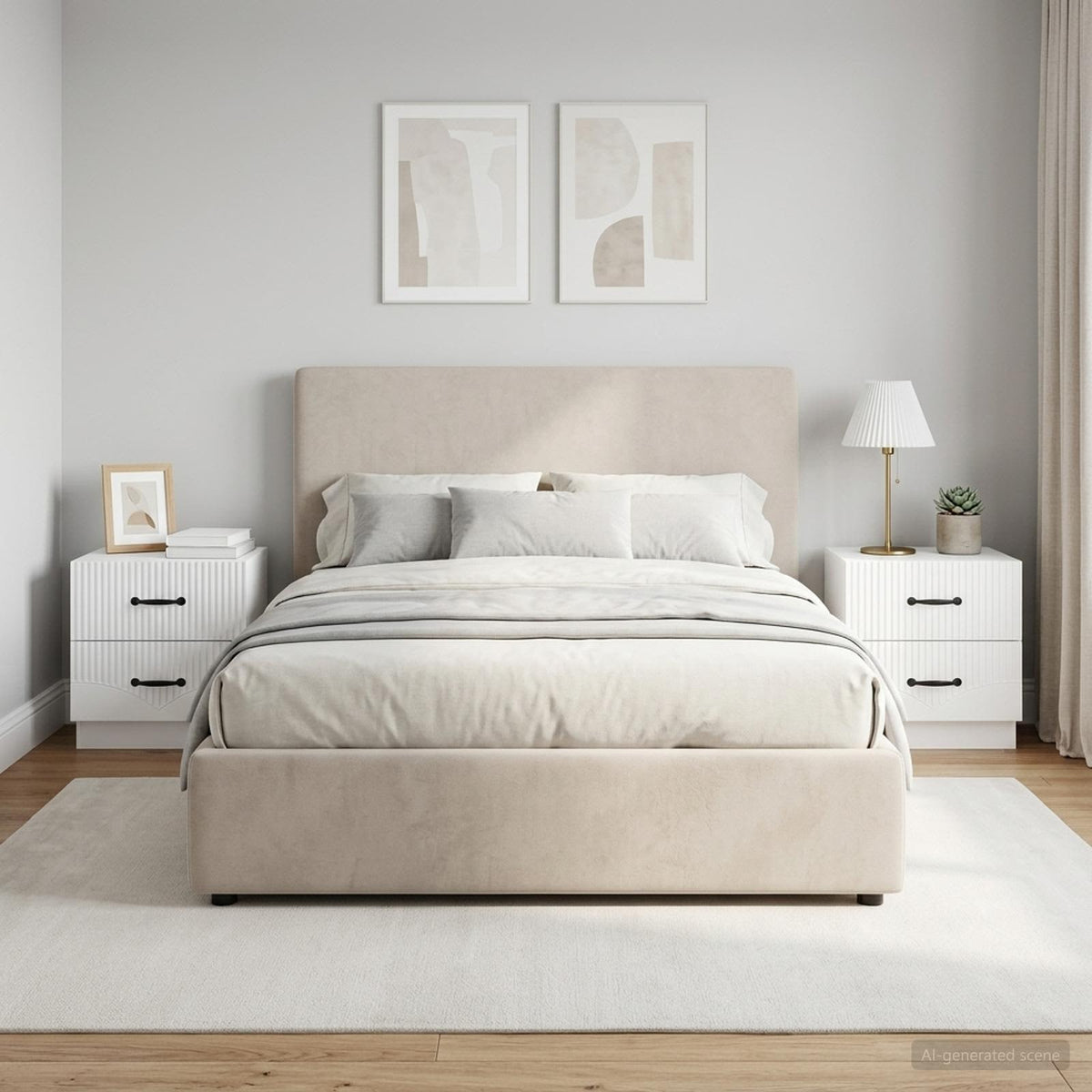 vidaXL Bedside Cabinet 43 x 34.5 x 44.5 cm Engineered Wood