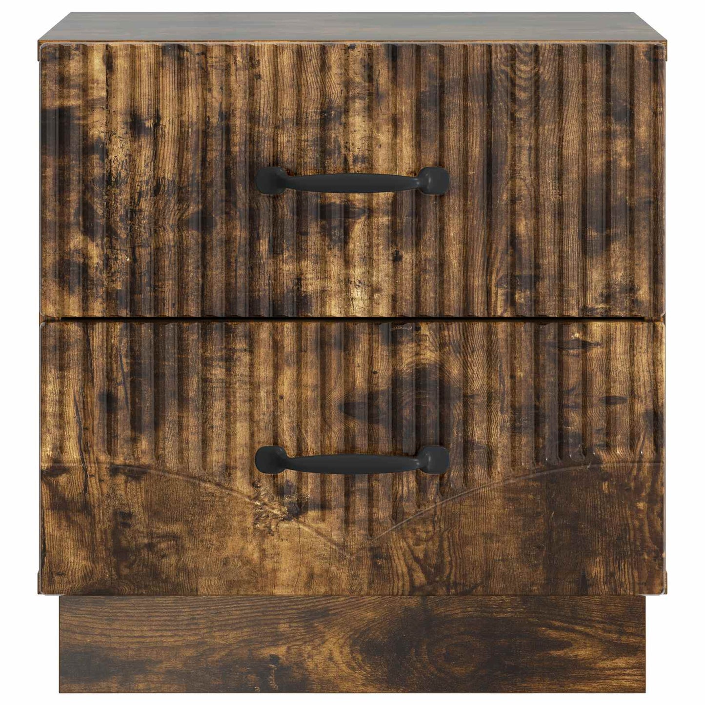 vidaXL Bedside Cabinet Smoked Oak 43 x 34.5 x 44.5 cm Engineered Wood 5