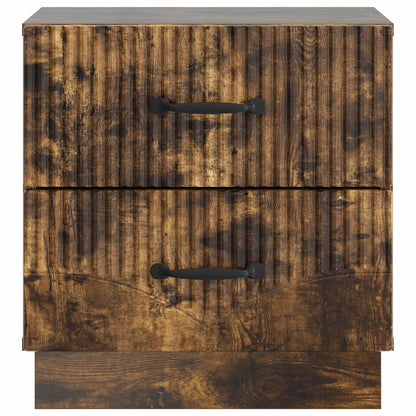 vidaXL Bedside Cabinet Smoked Oak 43 x 34.5 x 44.5 cm Engineered Wood 5