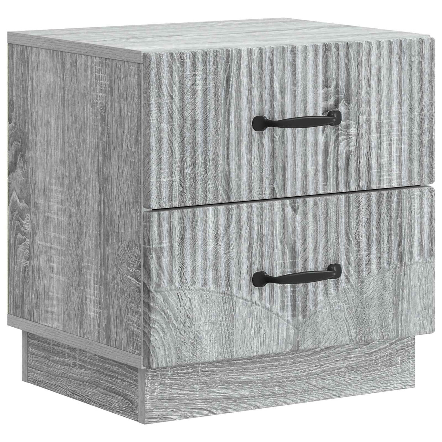 vidaXL Bedside Cabinet Grey Sonoma 43 x 34.5 x 44.5 cm Engineered Wood 2