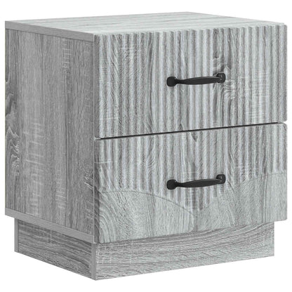 vidaXL Bedside Cabinet Grey Sonoma 43 x 34.5 x 44.5 cm Engineered Wood 2