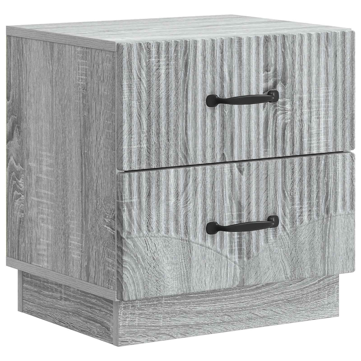 Bedside Cabinet 43 x 34.5 x 44.5 cm Engineered Wood Grey sonoma