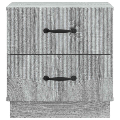 vidaXL Bedside Cabinet Grey Sonoma 43 x 34.5 x 44.5 cm Engineered Wood 5