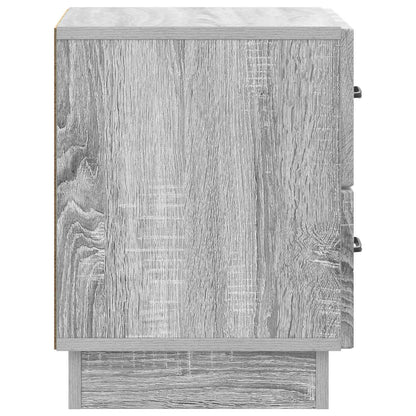 vidaXL Bedside Cabinet Grey Sonoma 43 x 34.5 x 44.5 cm Engineered Wood 6