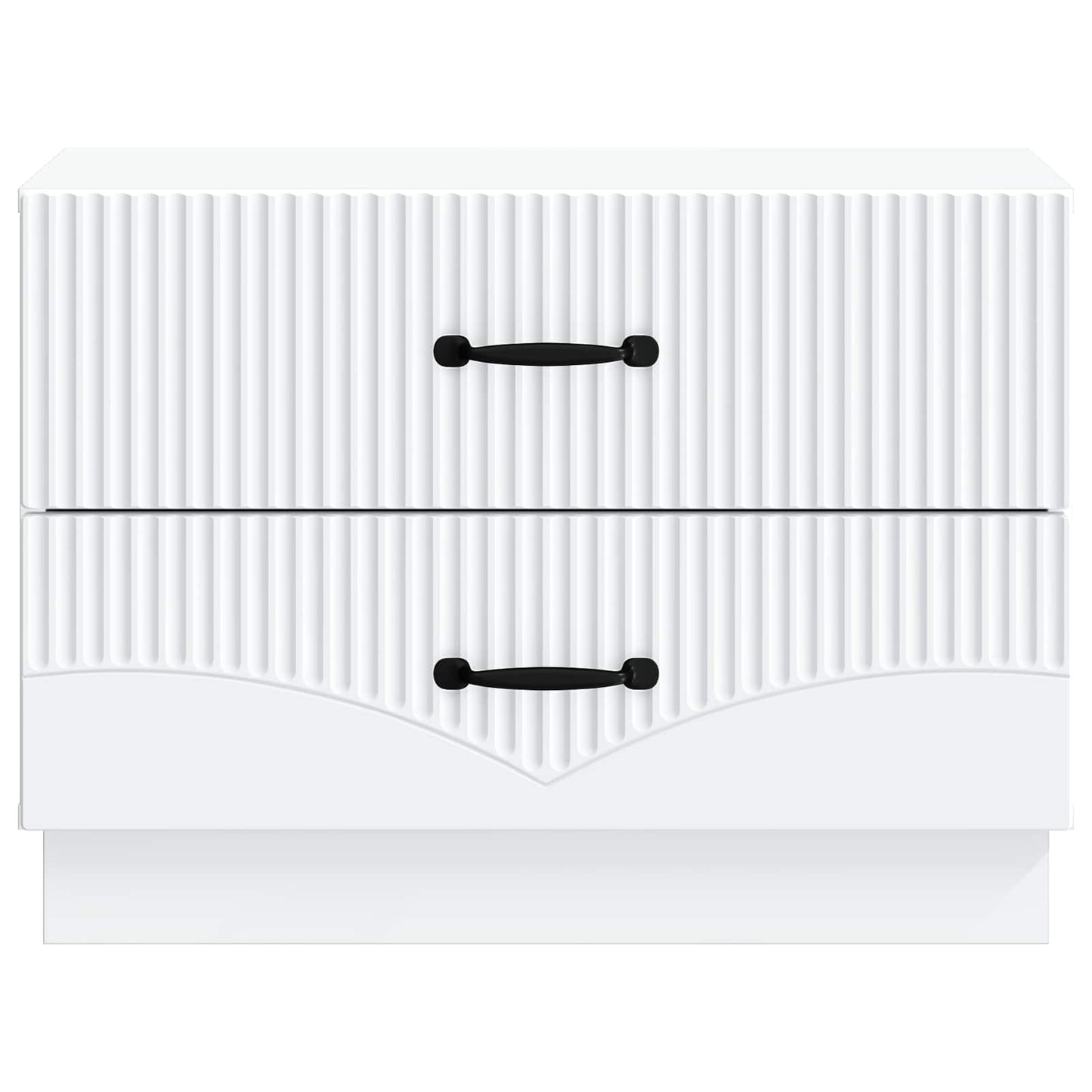 vidaXL Bedside Cabinet White 62 x 34.5 x 44.5 cm Engineered Wood 5