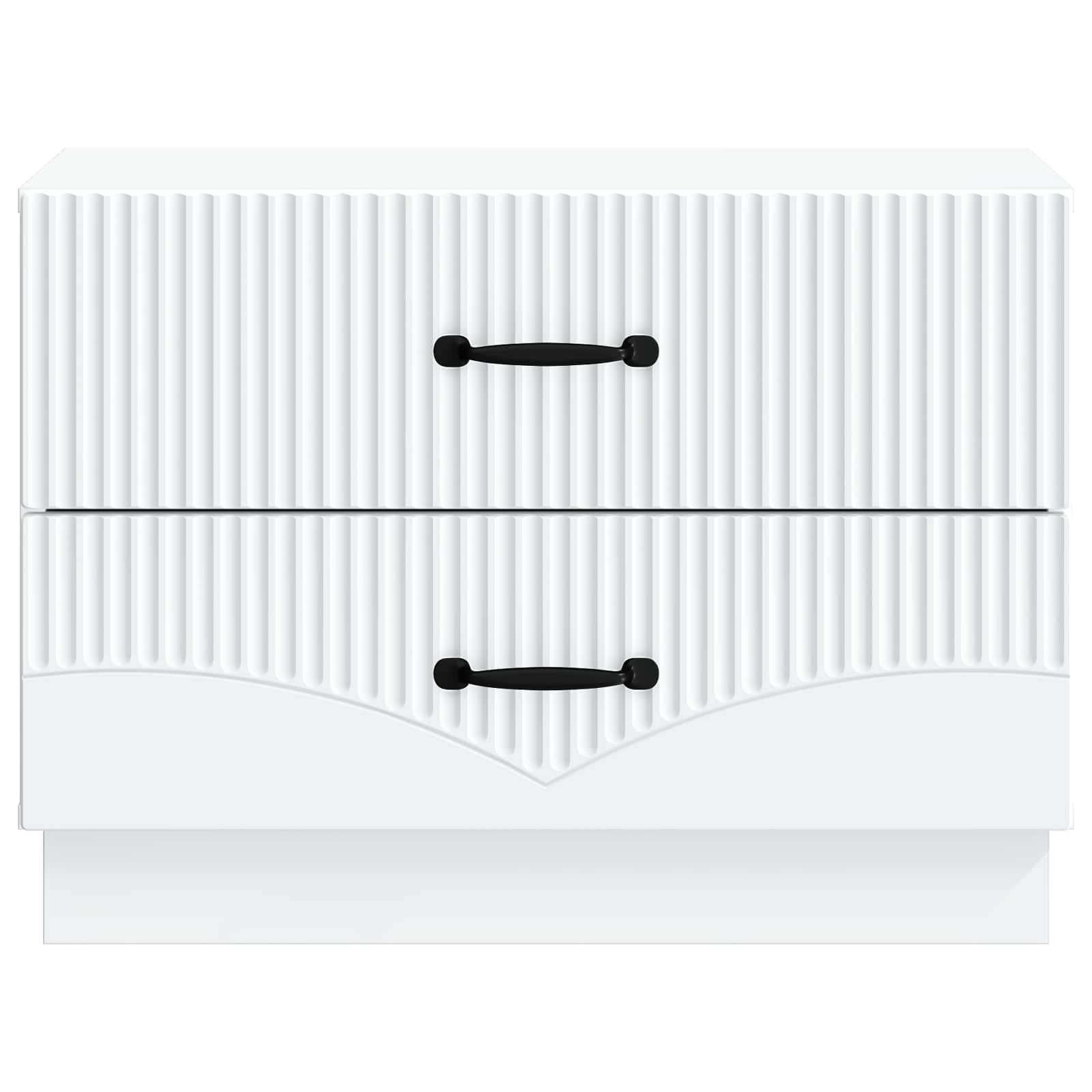vidaXL Bedside Cabinet White 62 x 34.5 x 44.5 cm Engineered Wood 5