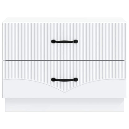 vidaXL Bedside Cabinet White 62 x 34.5 x 44.5 cm Engineered Wood 5