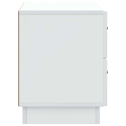 vidaXL Bedside Cabinet White 62 x 34.5 x 44.5 cm Engineered Wood 6