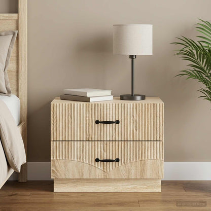 vidaXL Bedside Cabinet Sonoma Oak 62 x 34.5 x 44.5 cm Engineered Wood 1