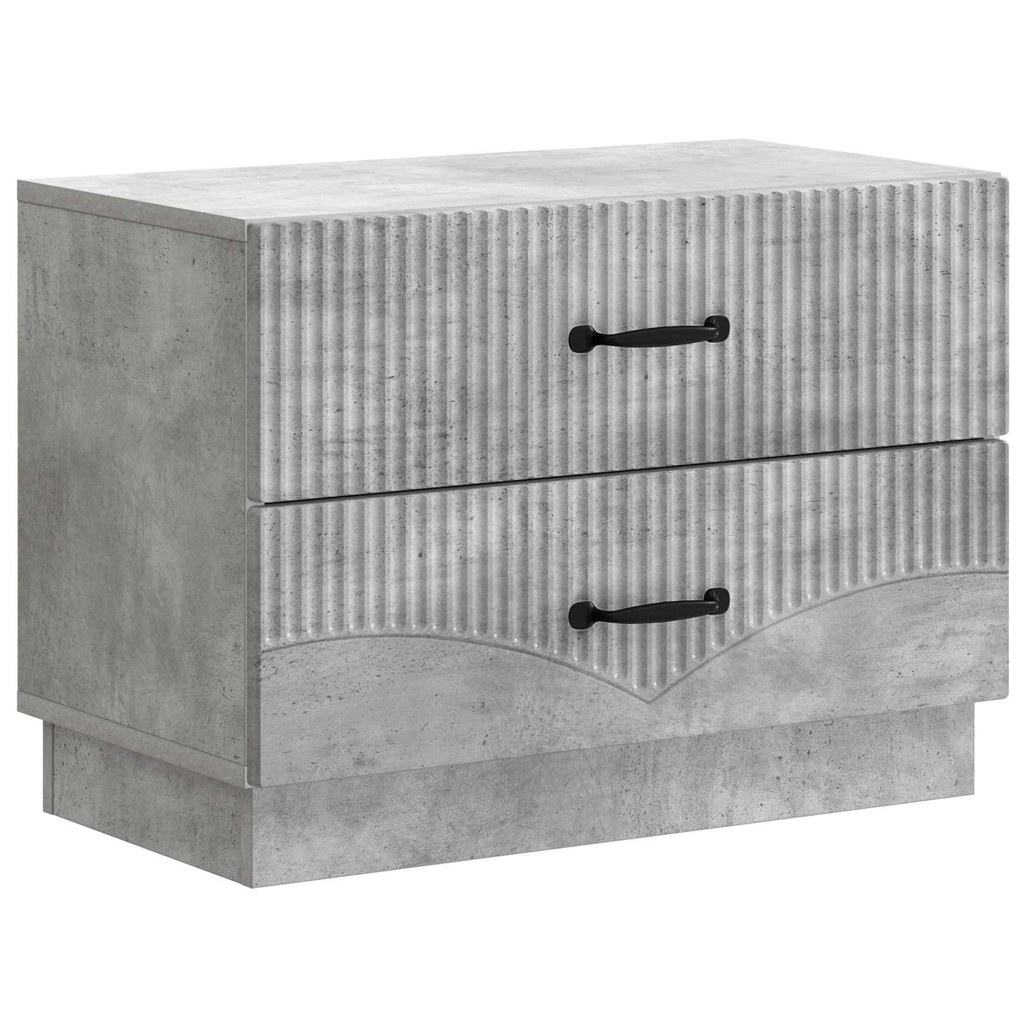 vidaXL Bedside Cabinet Concrete Grey 62 x 34.5 x 44.5 cm 2