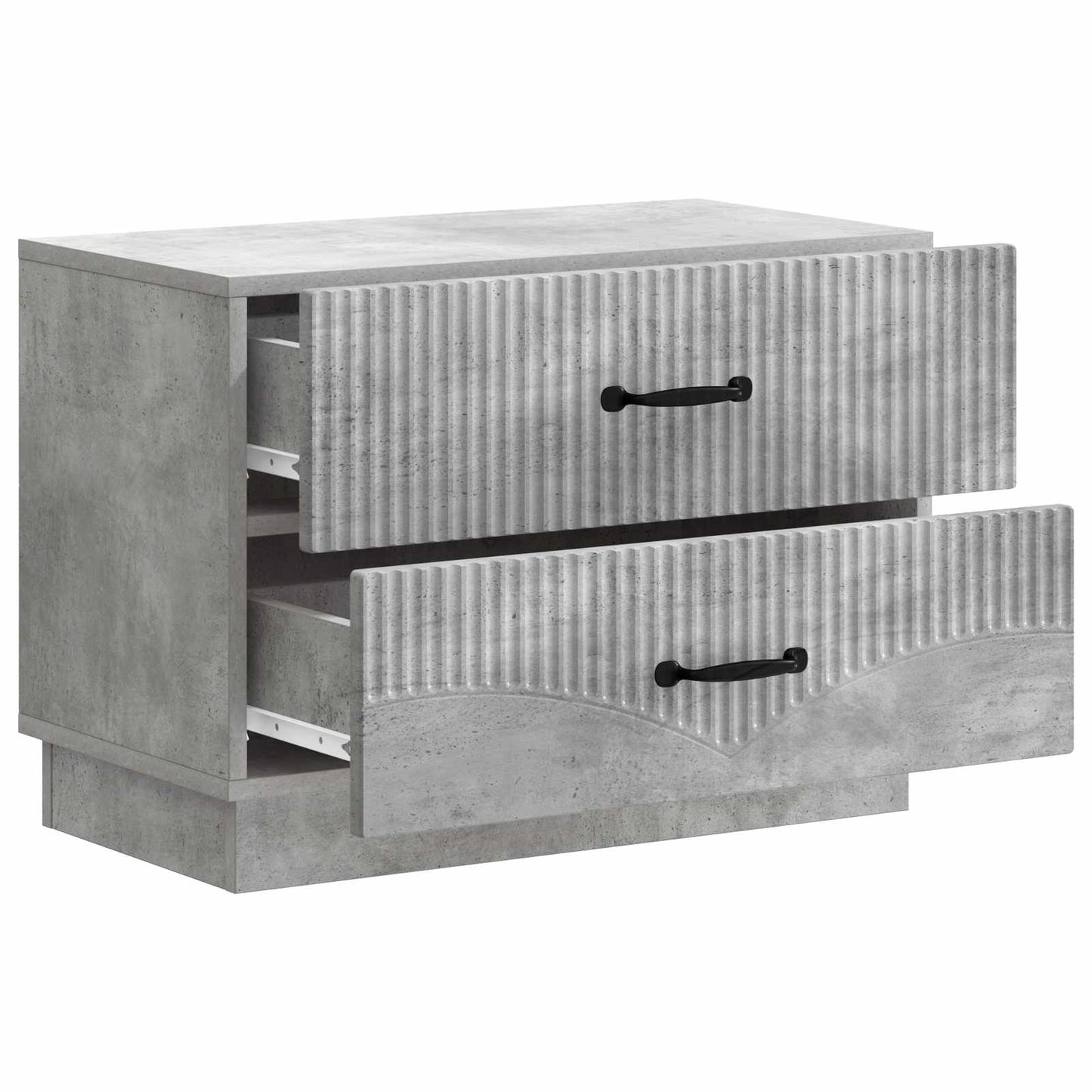 vidaXL Bedside Cabinet Concrete Grey 62 x 34.5 x 44.5 cm 4