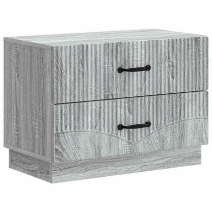 vidaXL Bedside Cabinet Grey Sonoma 62 x 34.5 x 44.5 cm Engineered Wood 2