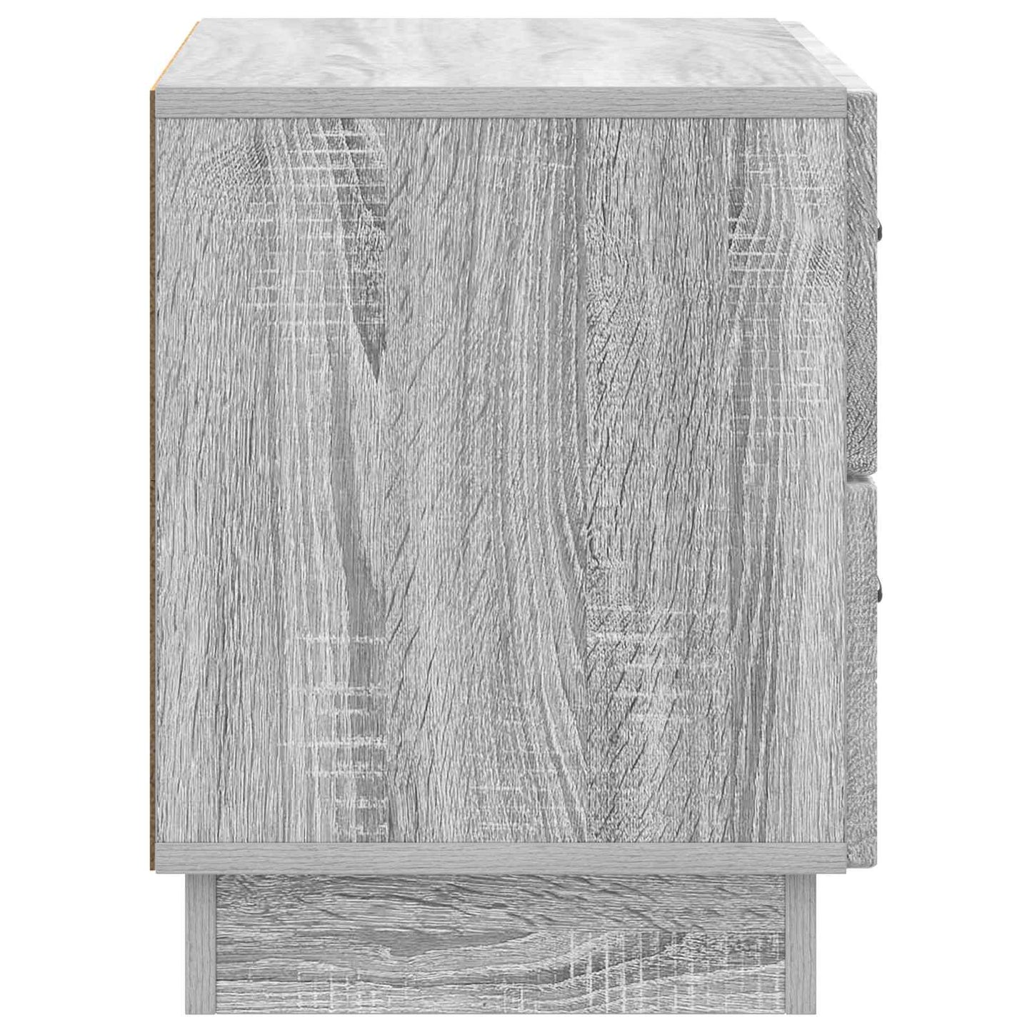 vidaXL Bedside Cabinet Grey Sonoma 62 x 34.5 x 44.5 cm Engineered Wood 6