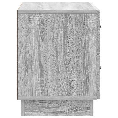 vidaXL Bedside Cabinet Grey Sonoma 62 x 34.5 x 44.5 cm Engineered Wood 6