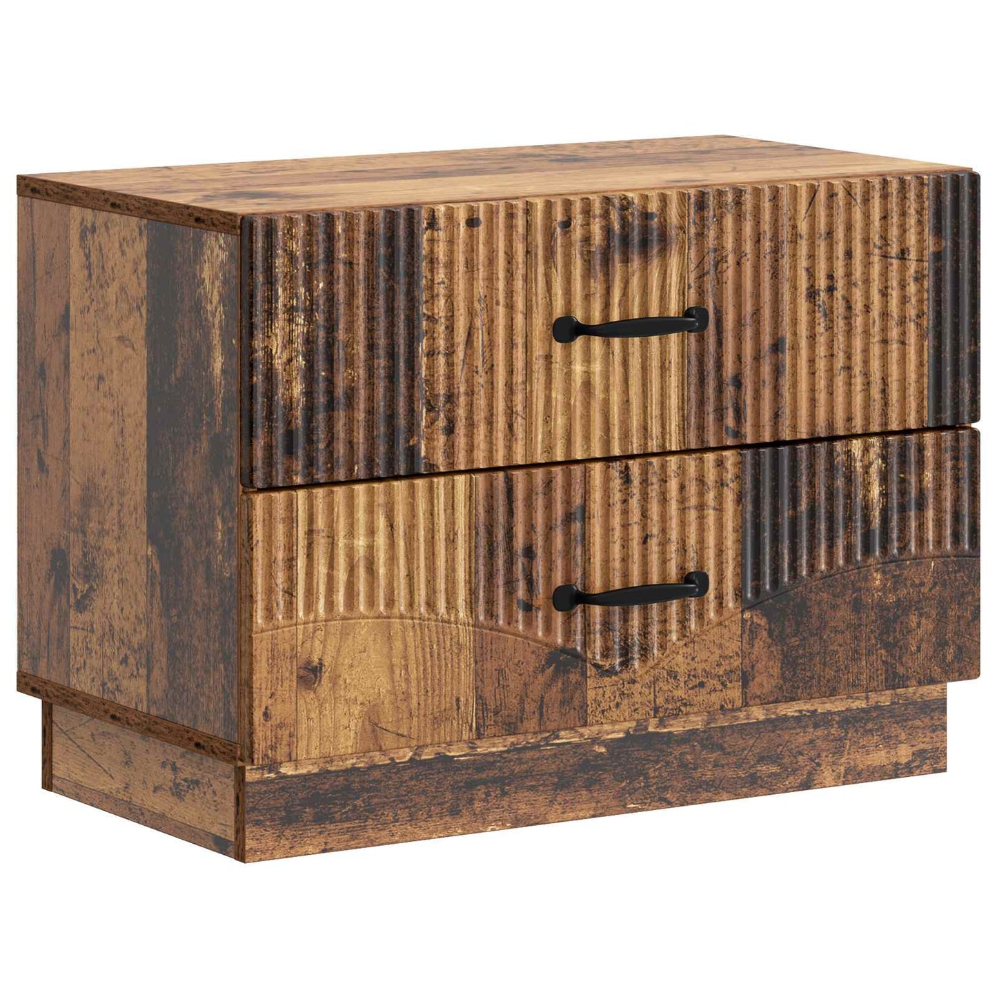 vidaXL Bedside Cabinet Old Wood 62 x 34.5 x 44.5 cm Engineered Wood 2