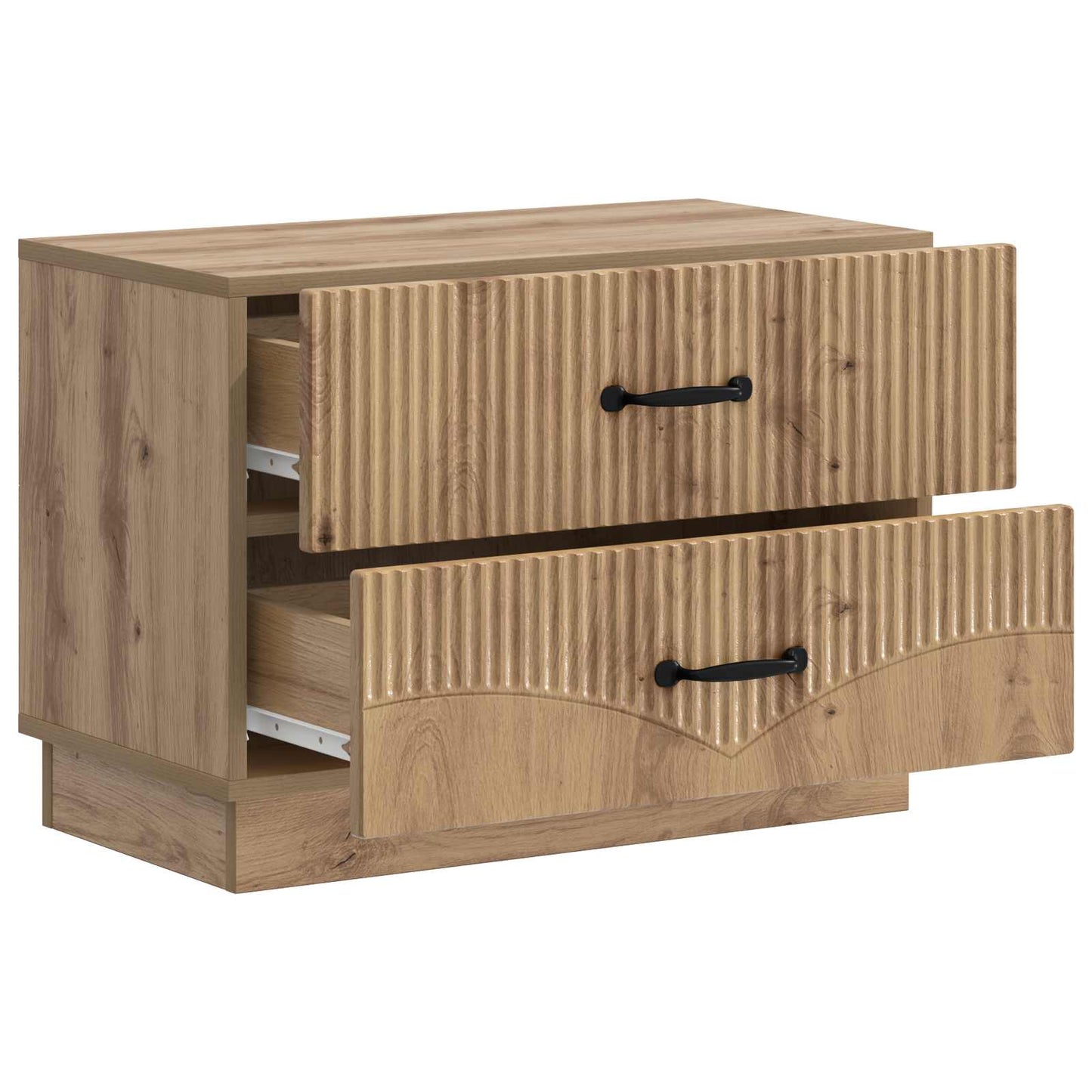 vidaXL Bedside Cabinet Artisan Oak 62 x 34.5 x 44.5 cm Engineered Wood 4