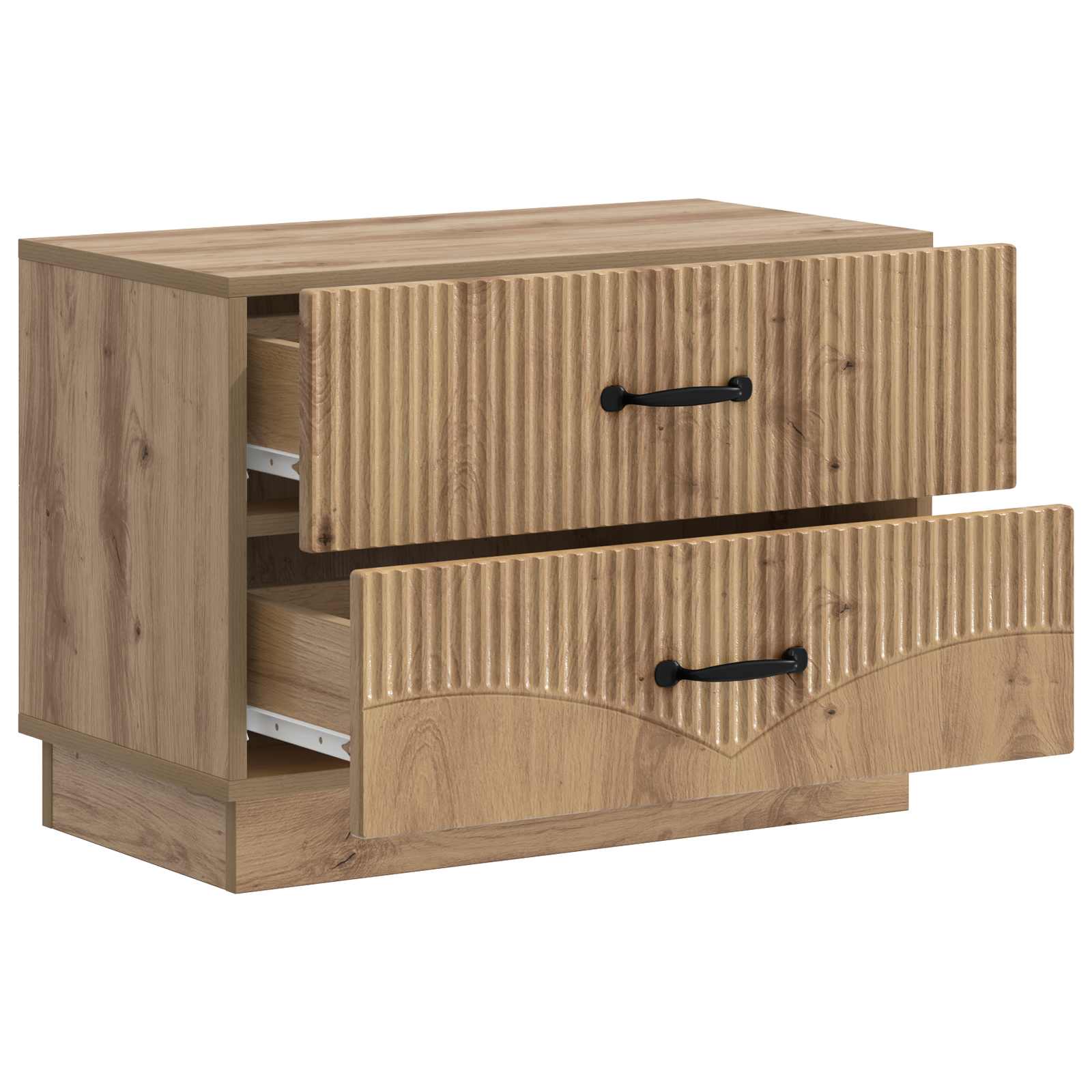 vidaXL Bedside Cabinet Artisan Oak 62 x 34.5 x 44.5 cm Engineered Wood 4