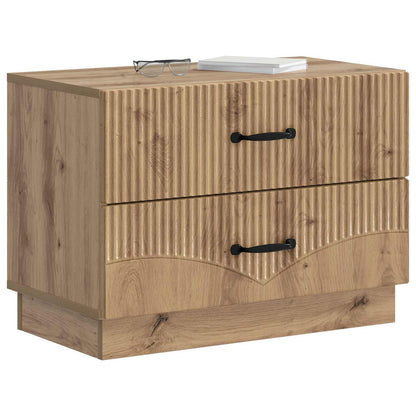 vidaXL Bedside Cabinet Artisan Oak 62 x 34.5 x 44.5 cm Engineered Wood 3