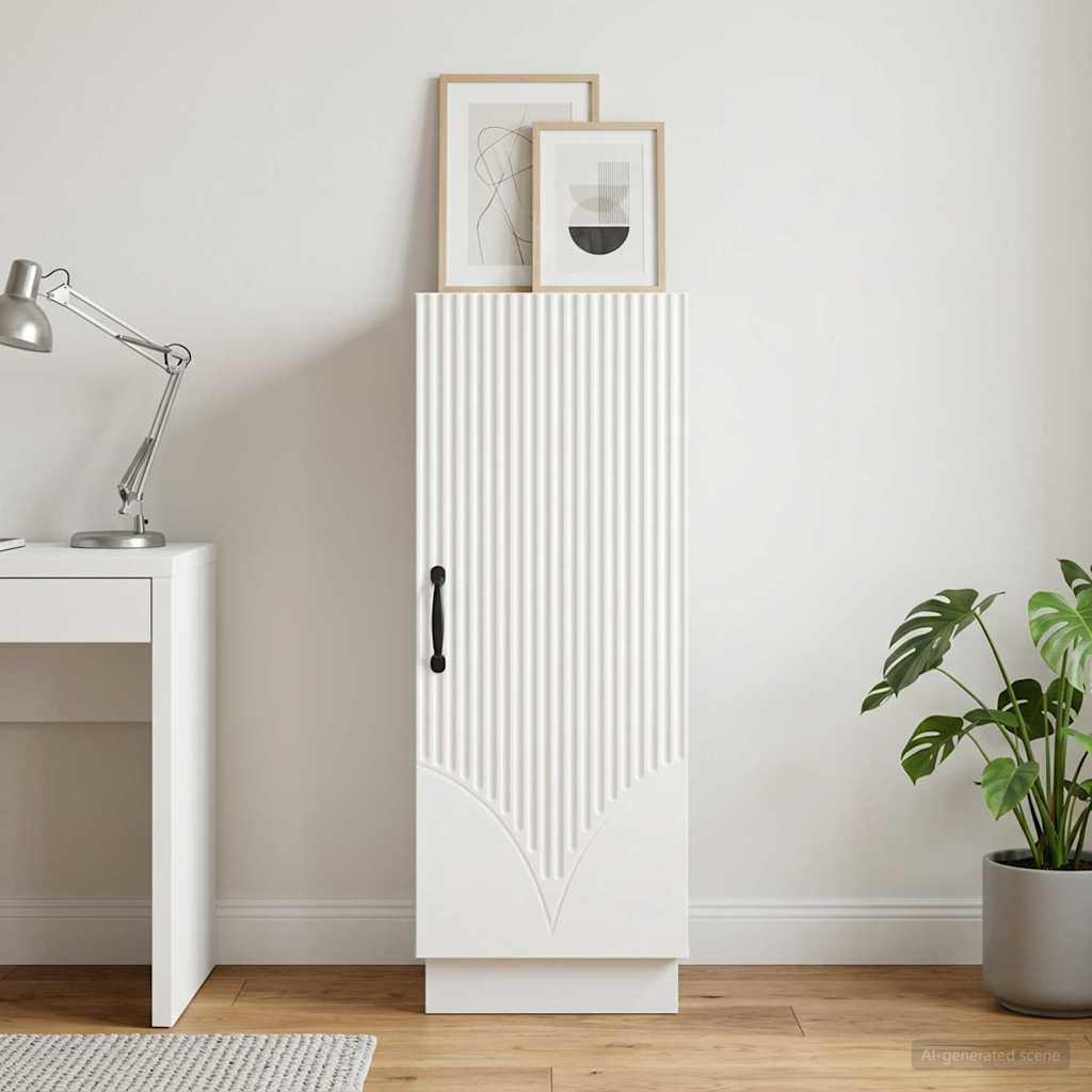vidaXL Sideboard White 33 x 34.5 x 87 cm Engineered Wood 1