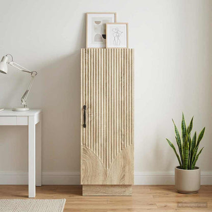 vidaXL Sideboard Sonoma Oak 33 x 34.5 x 87 cm Engineered Wood 1