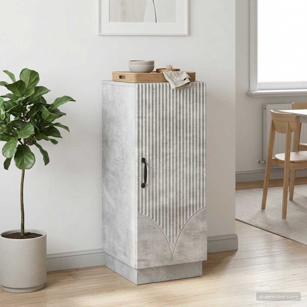 vidaXL Sideboard Concrete Grey 33 x 34.5 x 87 cm Engineered Wood 4