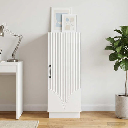 Sideboard 33 x 34.5 x 87 cm Engineered Wood High gloss white