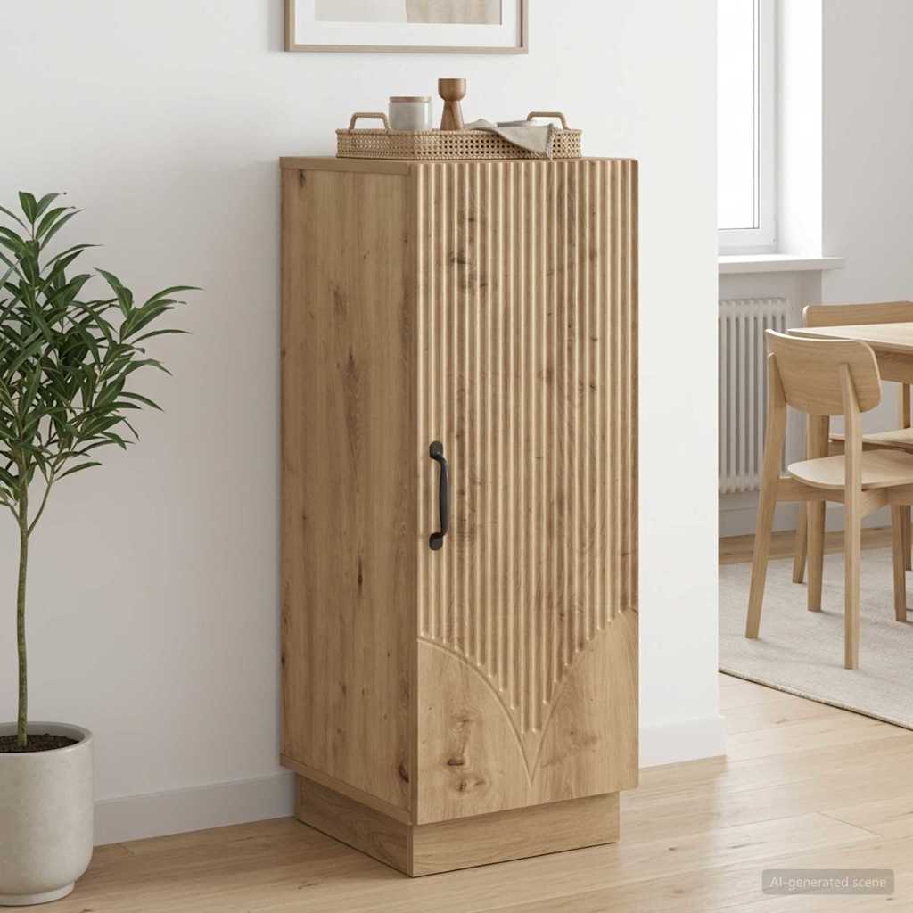 vidaXL Sideboard Artisan Oak 33 x 34.5 x 87 cm Engineered Wood 4
