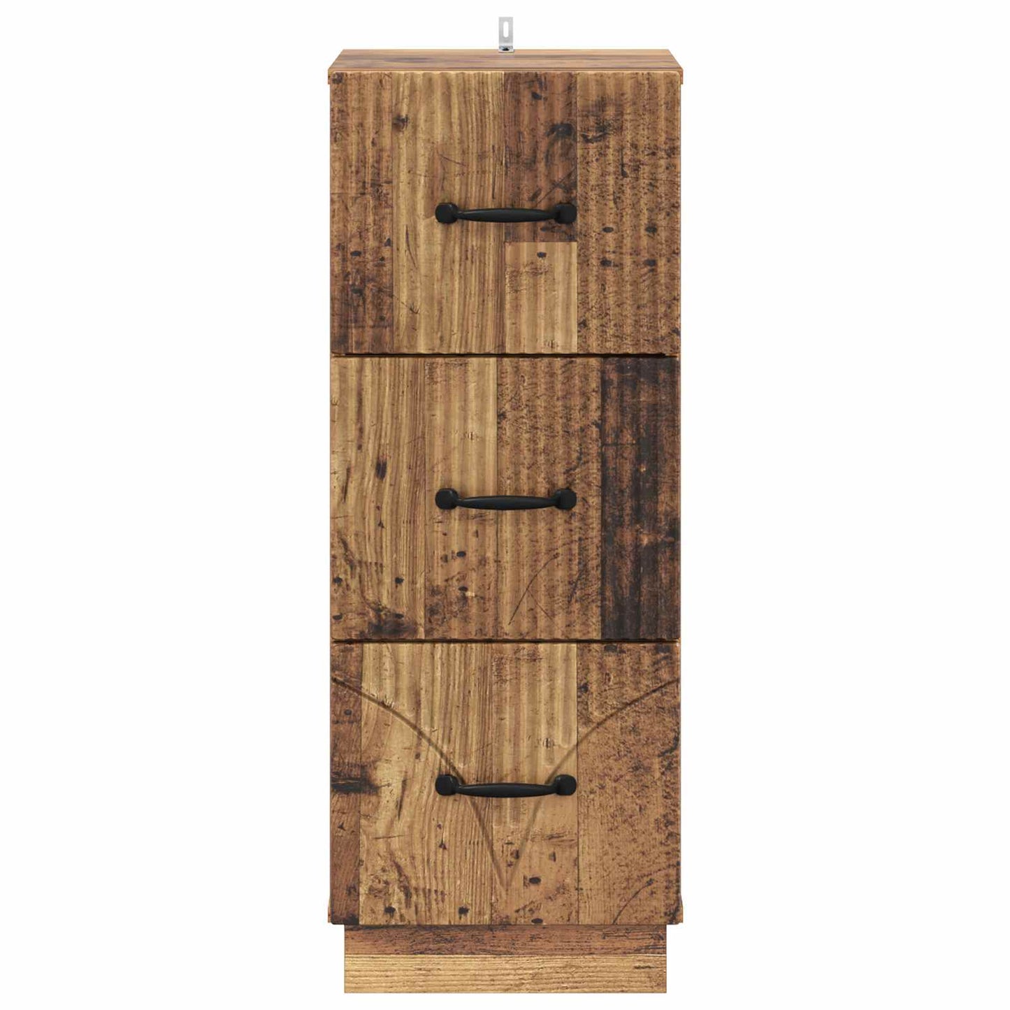 vidaXL Drawer Cabinet 33 x 34.5 x 87 cm Engineered Wood Old Wood 6