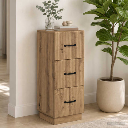vidaXL Drawer Cabinet 33 x 34.5 x 87 cm Engineered Wood
