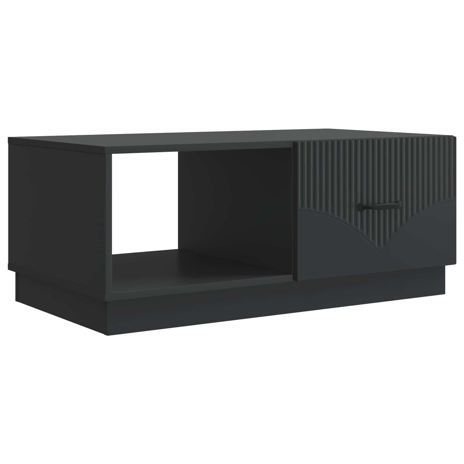 vidaXL Coffee Table Black 90 x 50 x 37 cm Engineered Wood 2