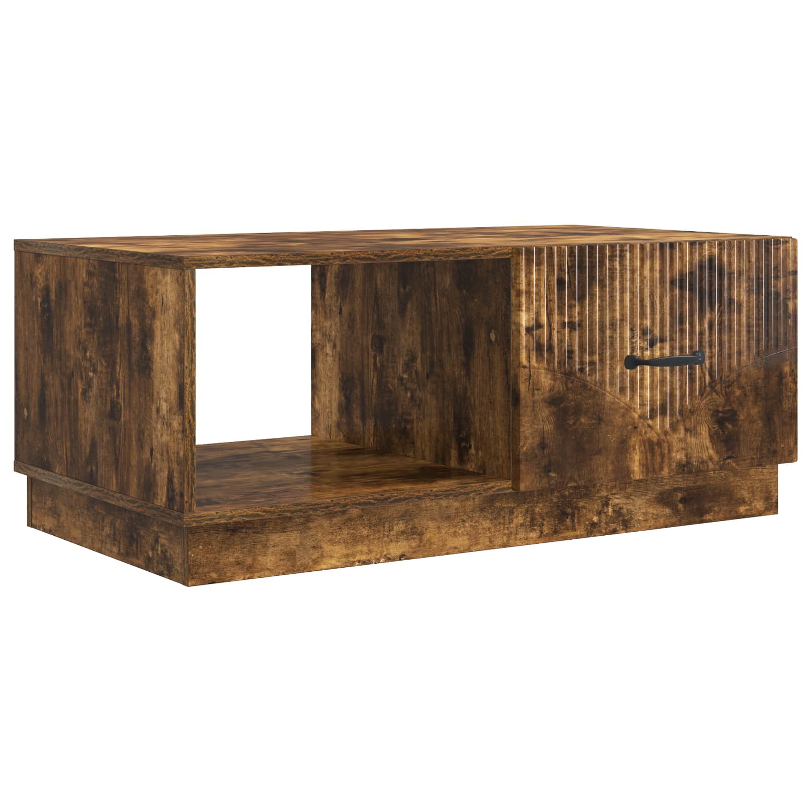 vidaXL Coffee Table Smoked Oak 90 x 50 x 37 cm Engineered Wood 2