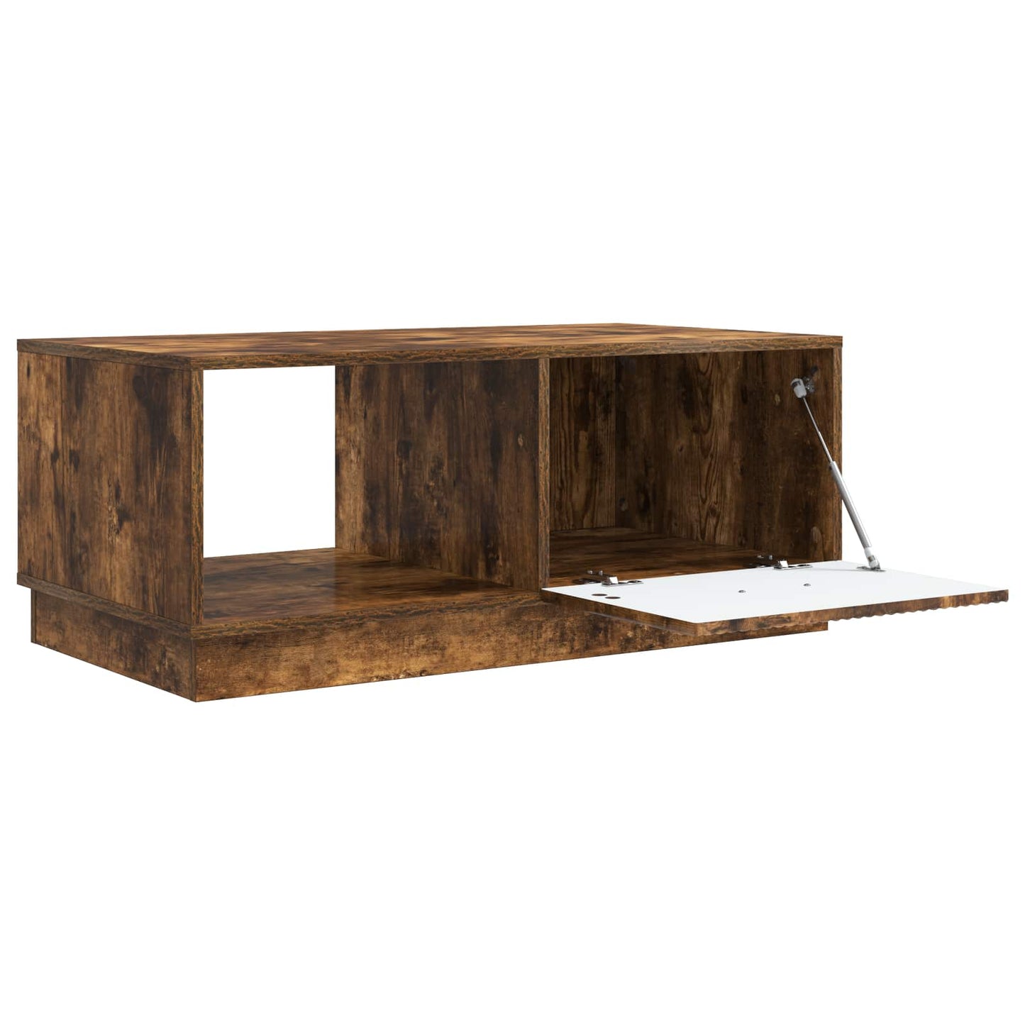 vidaXL Coffee Table Smoked Oak 90 x 50 x 37 cm Engineered Wood 4