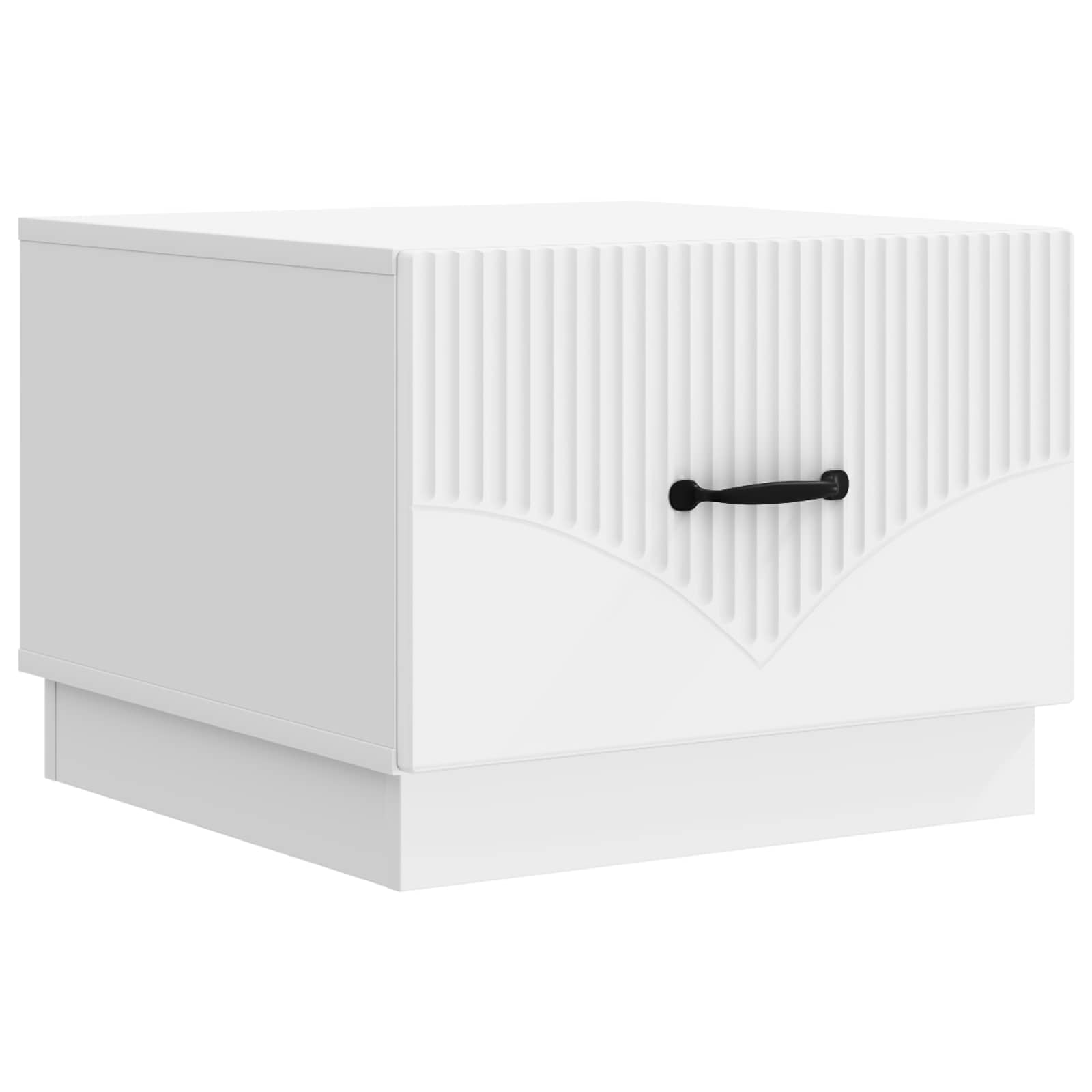 vidaXL Coffee Table with Drawer White 49 x 50 x 37 cm Engineered Wood 2