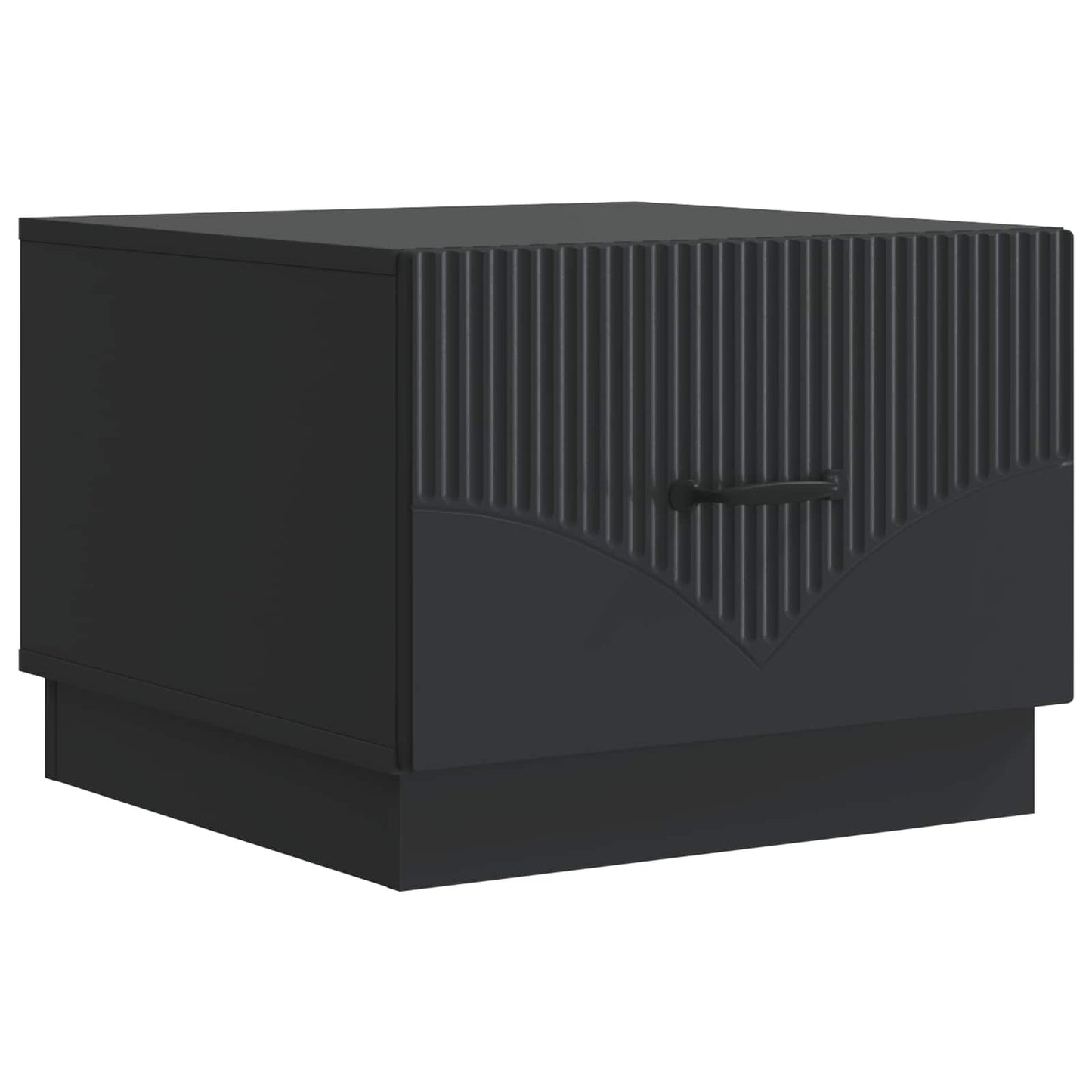 vidaXL Coffee Table Black 49 x 50 x 37 cm Engineered Wood 2