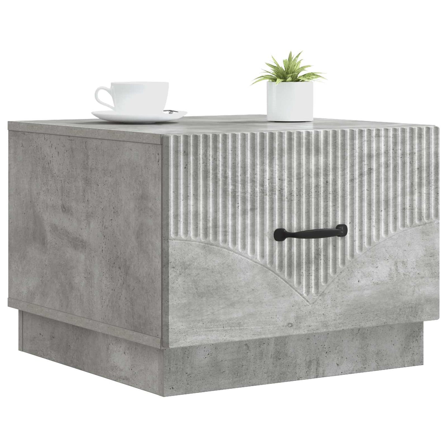 vidaXL Coffee Table Concrete Grey 49 x 50 x 37 cm Engineered Wood 3