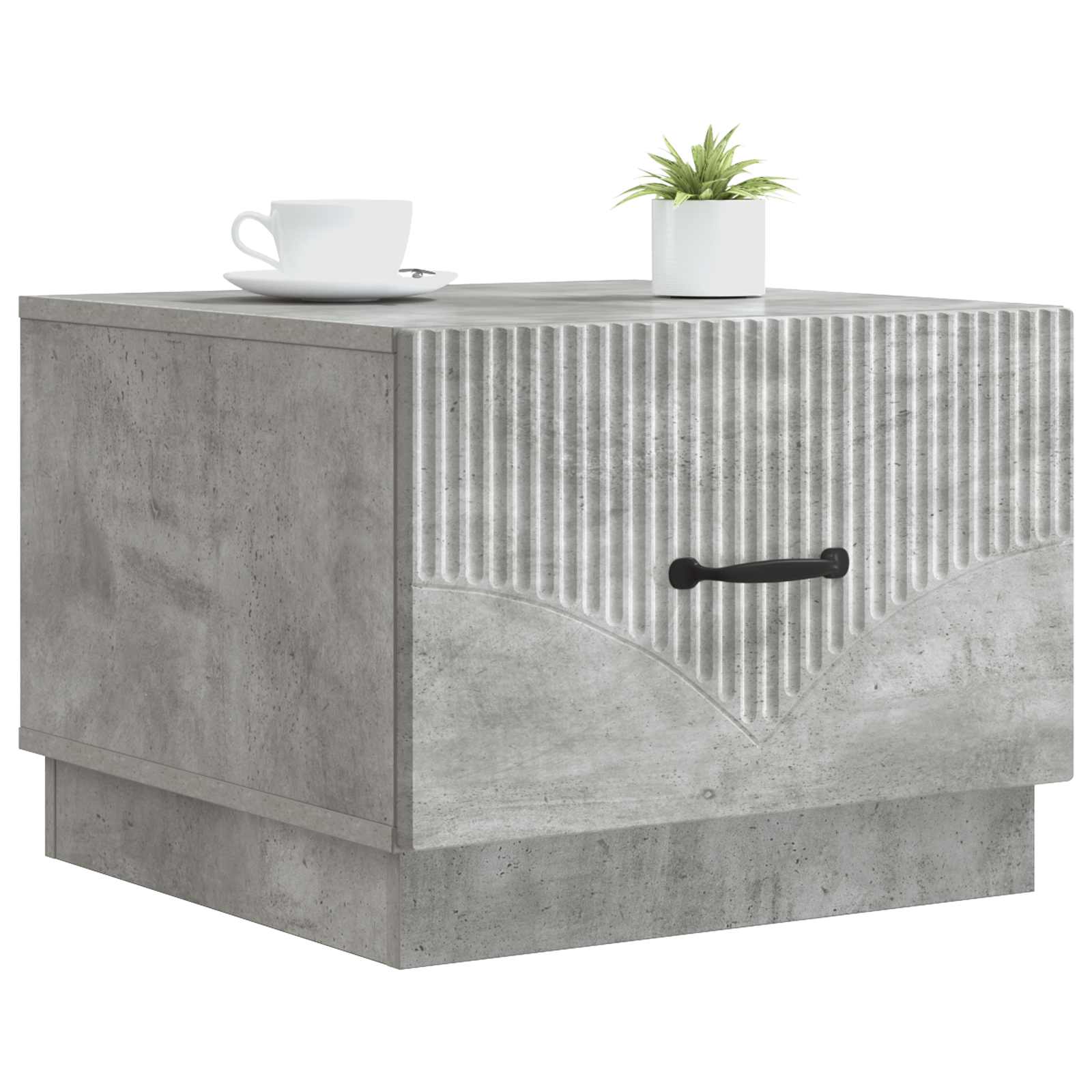 vidaXL Coffee Table Concrete Grey 49 x 50 x 37 cm Engineered Wood 3