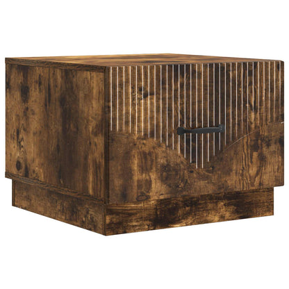 vidaXL Coffee Table Smoked Oak 49 x 50 x 37 cm Engineered Wood 2